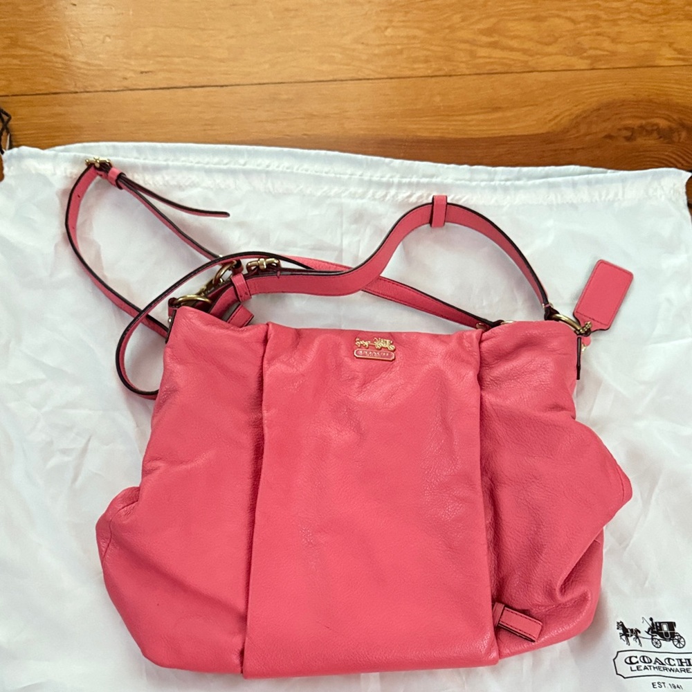 Coach Pink Shoulder Bag - Like New!